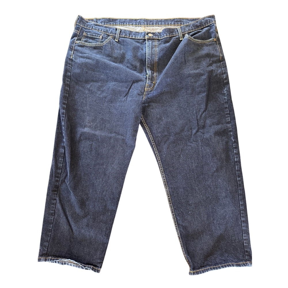 Levis 550 Jeans Mens 52x29 Dark Wash‎ Relaxed Fit Straight Leg Denim